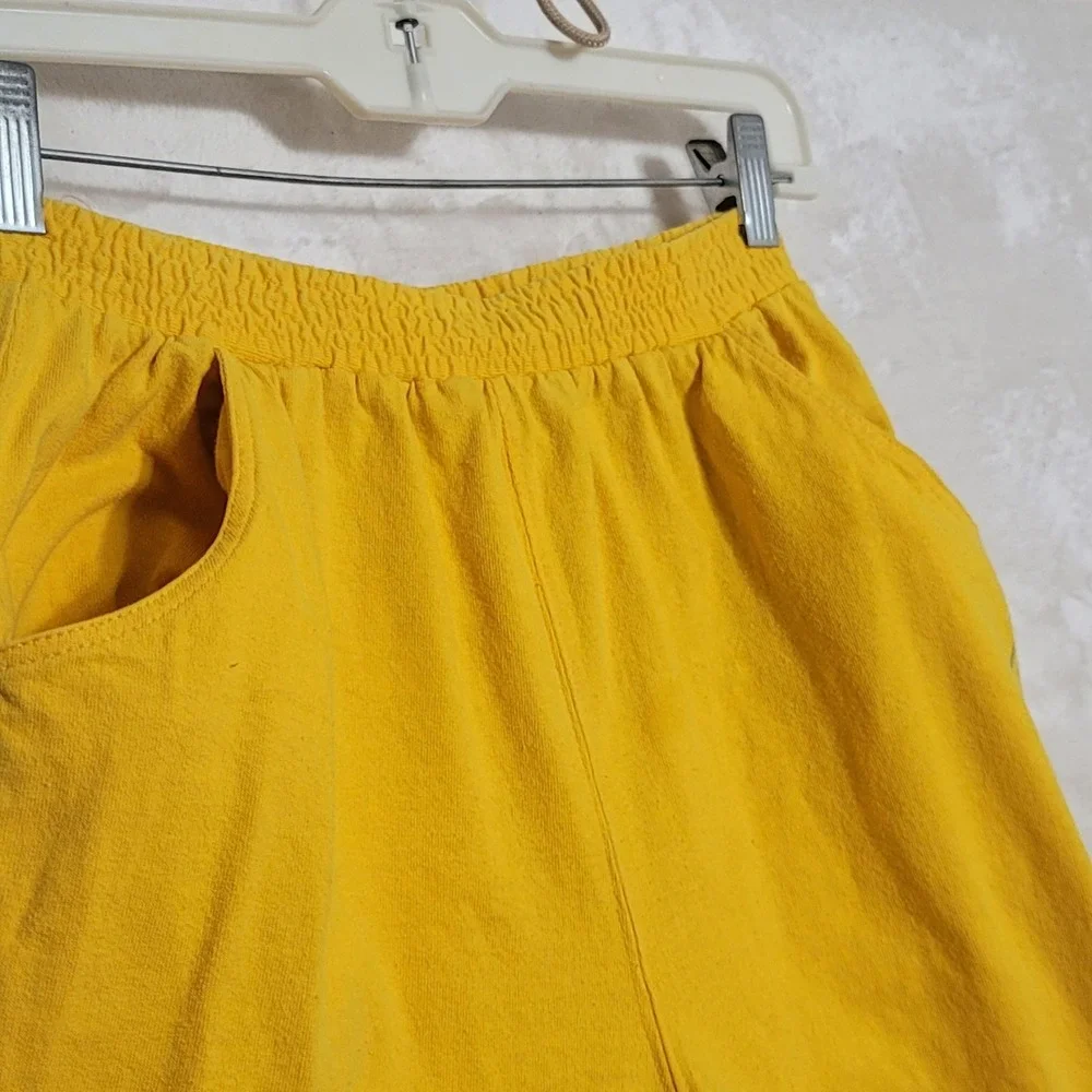 Vintage Peter Max Sweat Pants Mens Medium Yellow Neo Max Art 1980s USA